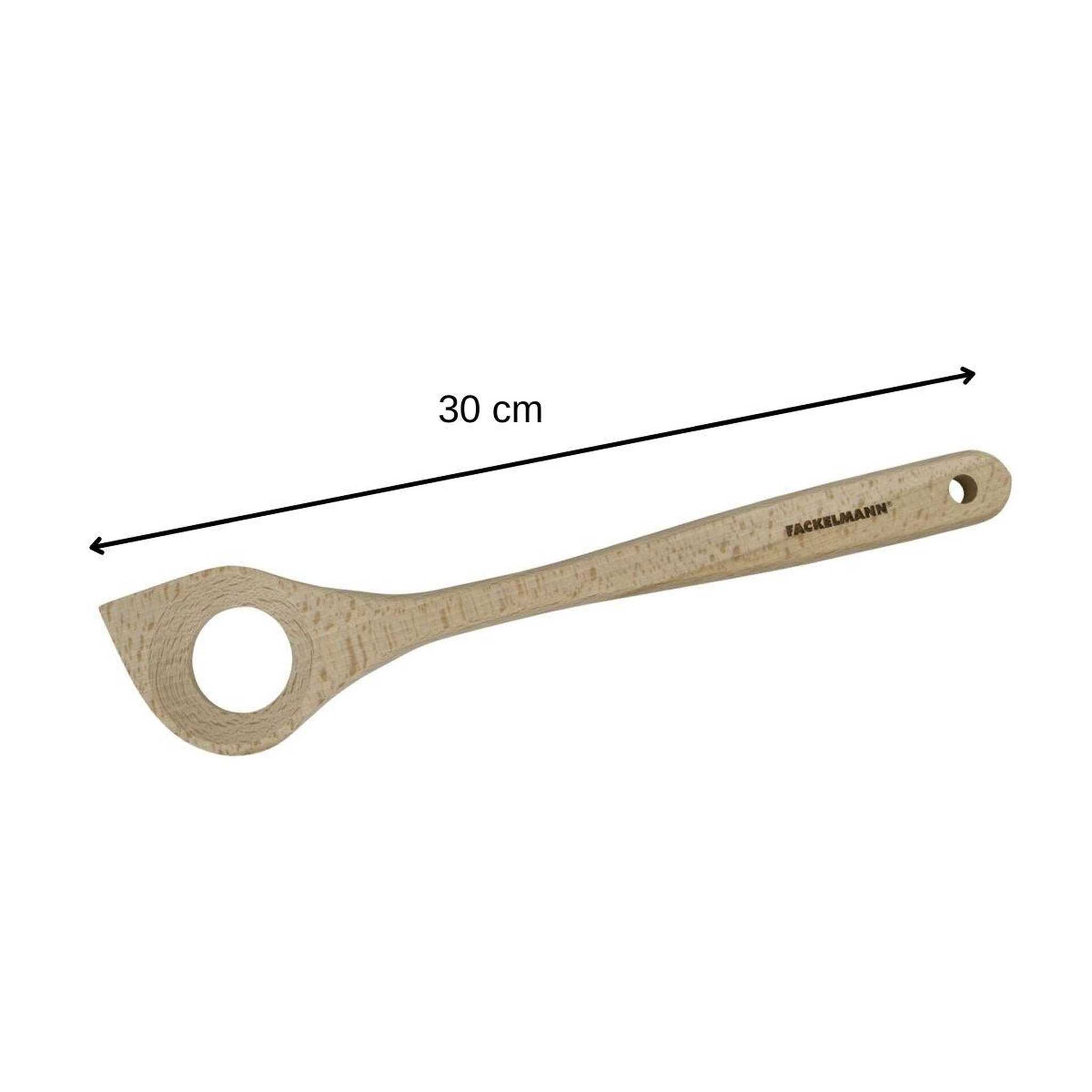Voir la diapositive 3 : Fackelmann Lot de 3 cuillères en bois 30 cm fackelmann nature