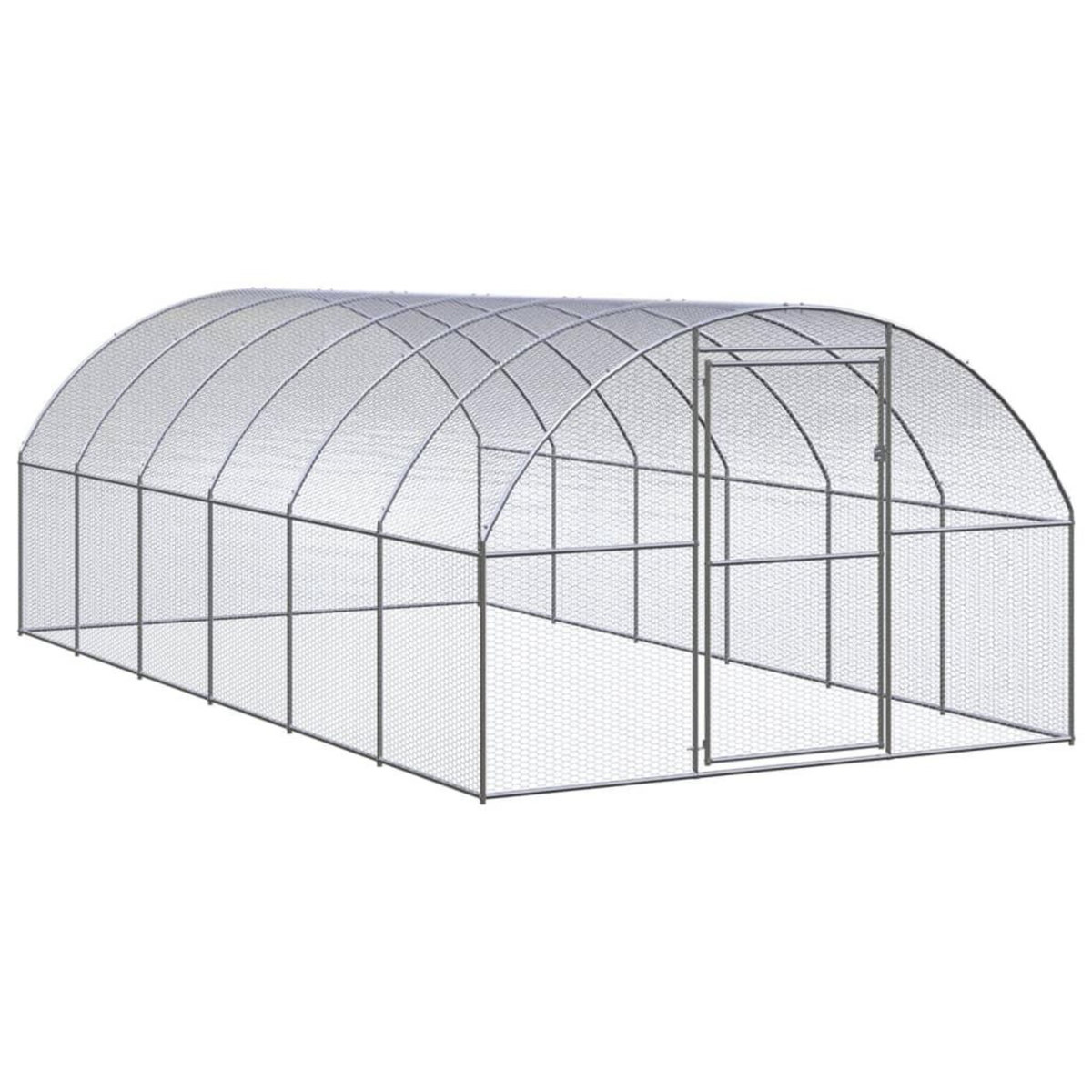 VIDAXL Poulailler d'exterieur 3x6x2 m Acier galvanise