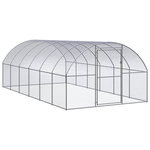 VIDAXL Poulailler d'exterieur 3x6x2 m Acier galvanise