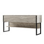 Voir la diapositive 1 : Habitat et Jardin Console en bois  Luxe  - 120 x 30 x 80 cm - Travertin Noir