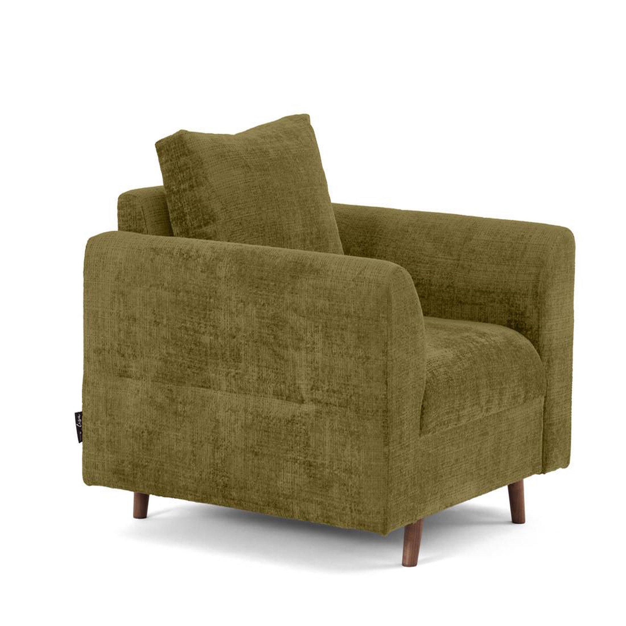 Voir la diapositive 3 : LISA DESIGN Rune - fauteuil en velours texturé