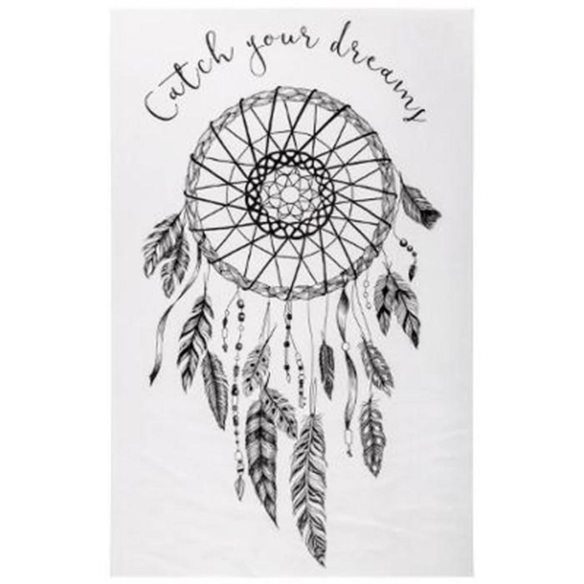 Stick'n Look Sticker Déco  Attrape-rêves  32x50cm Noir & Blanc