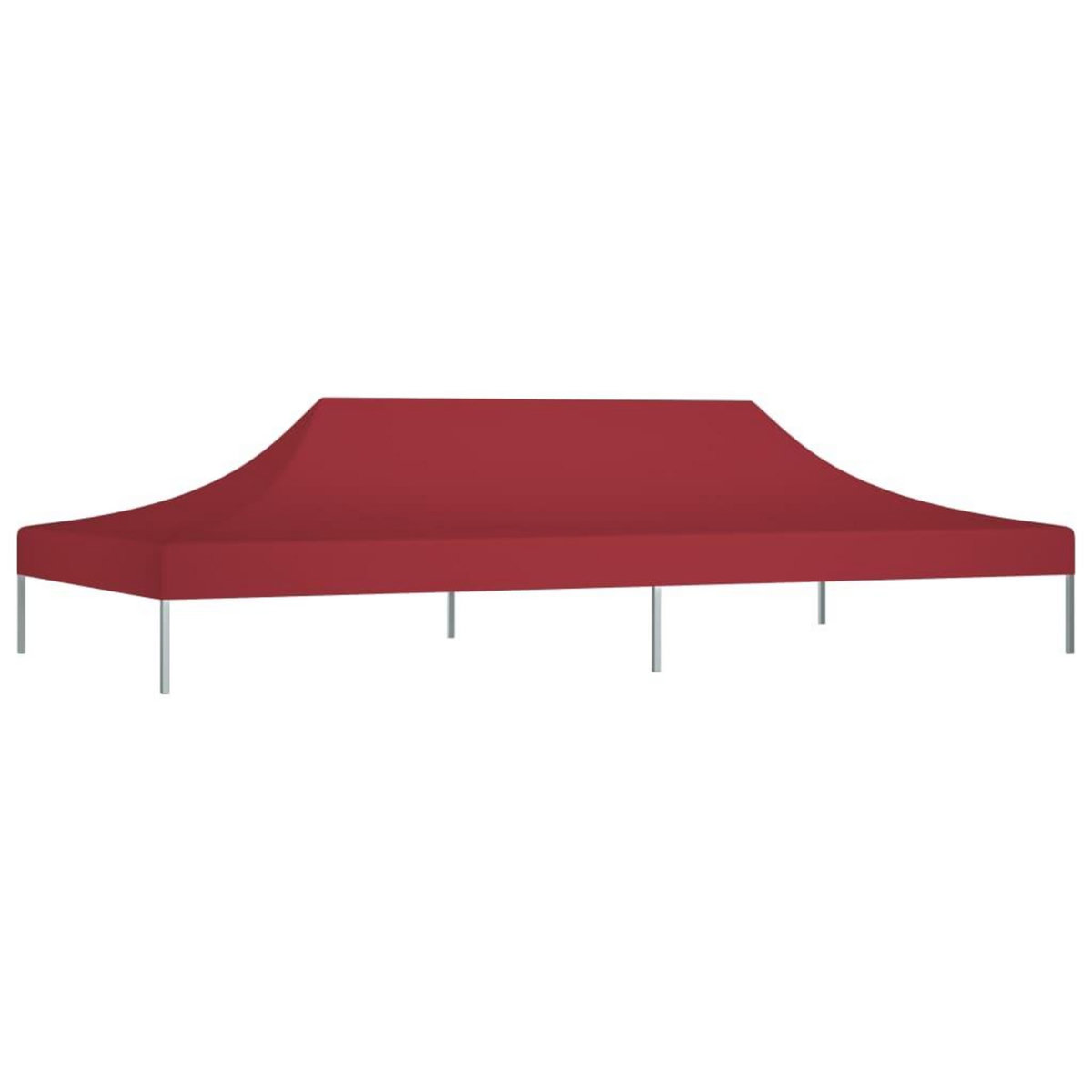 VIDAXL Toit de tente de reception 6x3 m Bordeaux 270 g/m^2