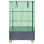 Voir la diapositive 4 : VIDAXL Jardiniere surelevee avec housse et roues aspect rotin