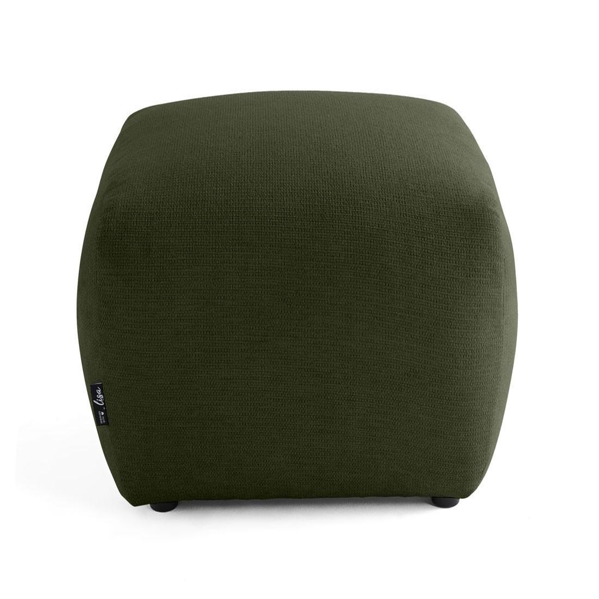 Voir la diapositive 3 : BEST MOBILIER Sorrente - pouf - en tissu texturé