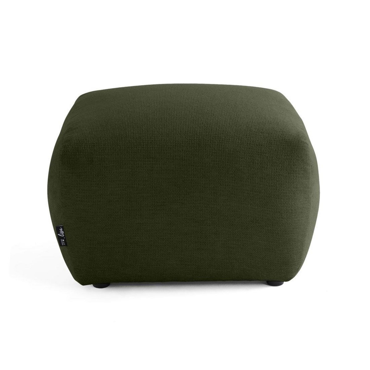 LISA DESIGN Sorrente - pouf - en tissu texturé