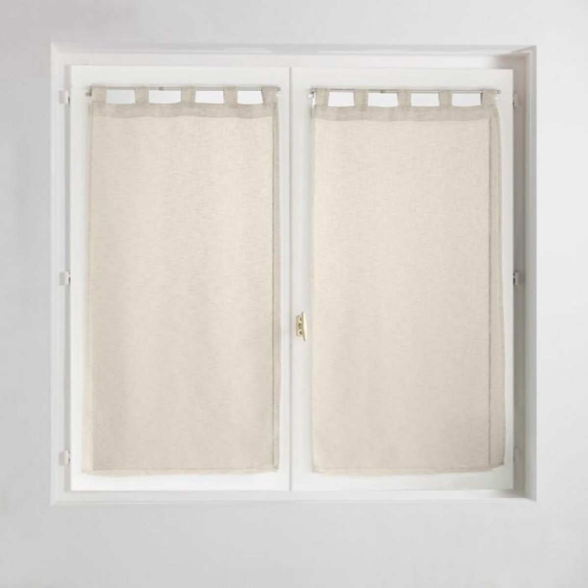 Paris Prix Paire de Voilages à Passants  Carlin  60x160cm Lin