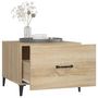 Voir la diapositive 5 : VIDAXL Table basse avec pieds en metal Chene sonoma 50x50x40 cm