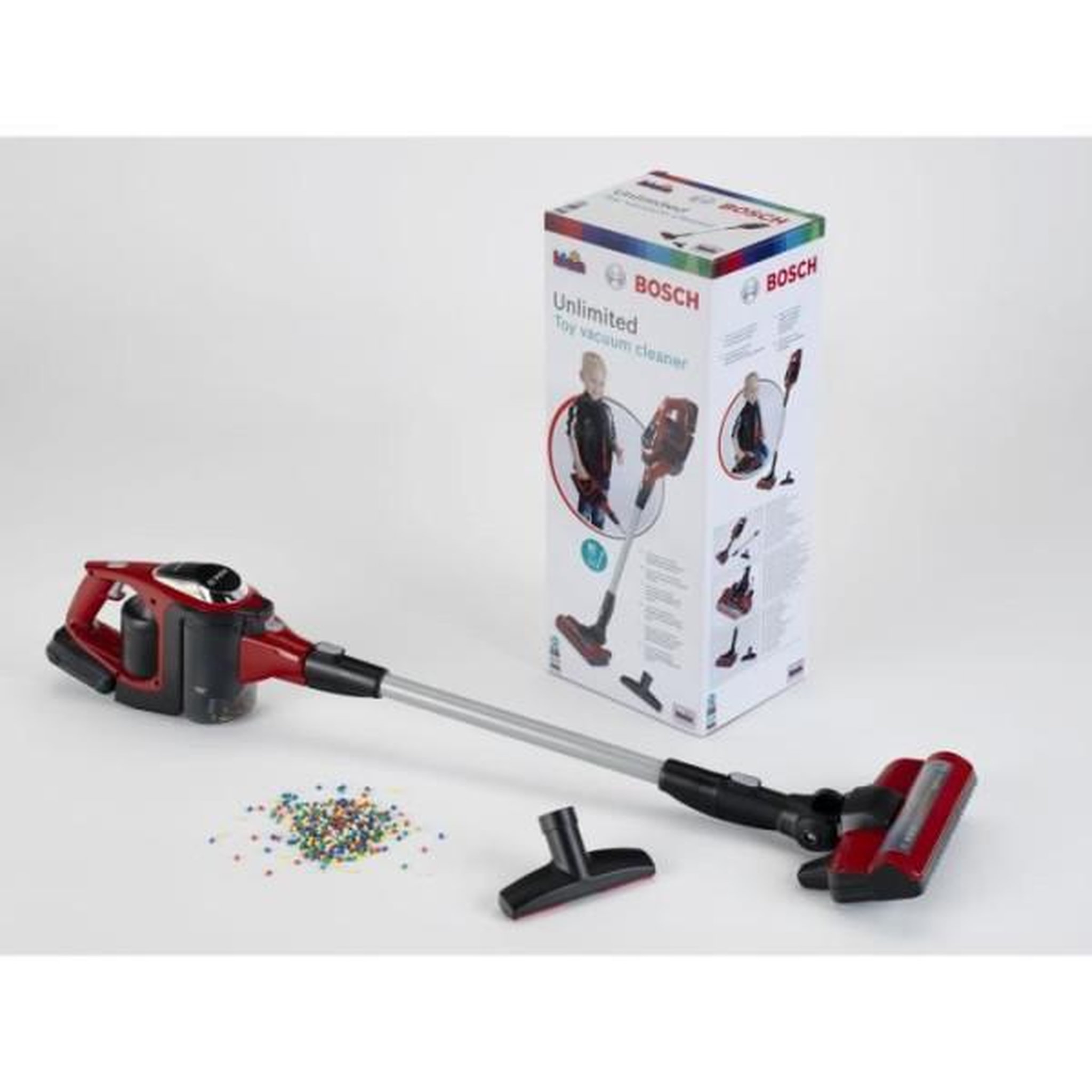 Voir la diapositive 2 : Klein Aspirateur balai électronique Bosch Unlimited 3 en 1 - KLEIN - 6808 - Jouet Pour Enfant
