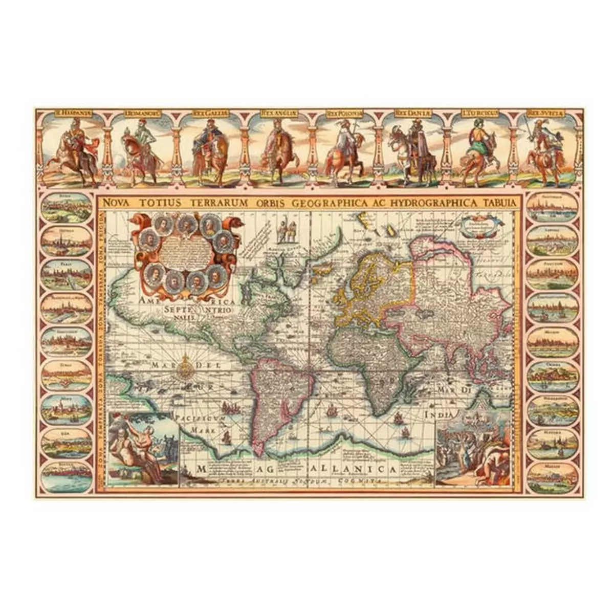 DINO Puzzle 2000 pièces : Carte Historique