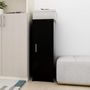 Voir la diapositive 3 : VIDAXL Armoire a chaussures Noir 32x35x92 cm Bois d'ingenierie