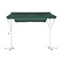 Voir la diapositive 1 : OUTSUNNY Store double pente manuel rétractable inclinaison réglable métal polyester imperméabilisé 3L x 2,95l x 2,6H m vert