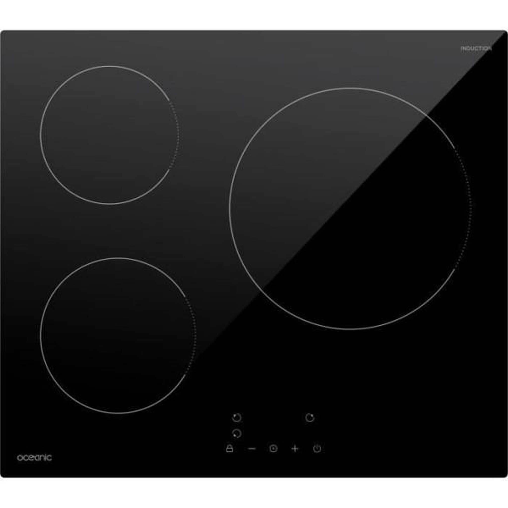 OCEANIC Table de cuisson induction OCEANIC 3 foyers L60 x P52 cm OCEATI3Z7B
