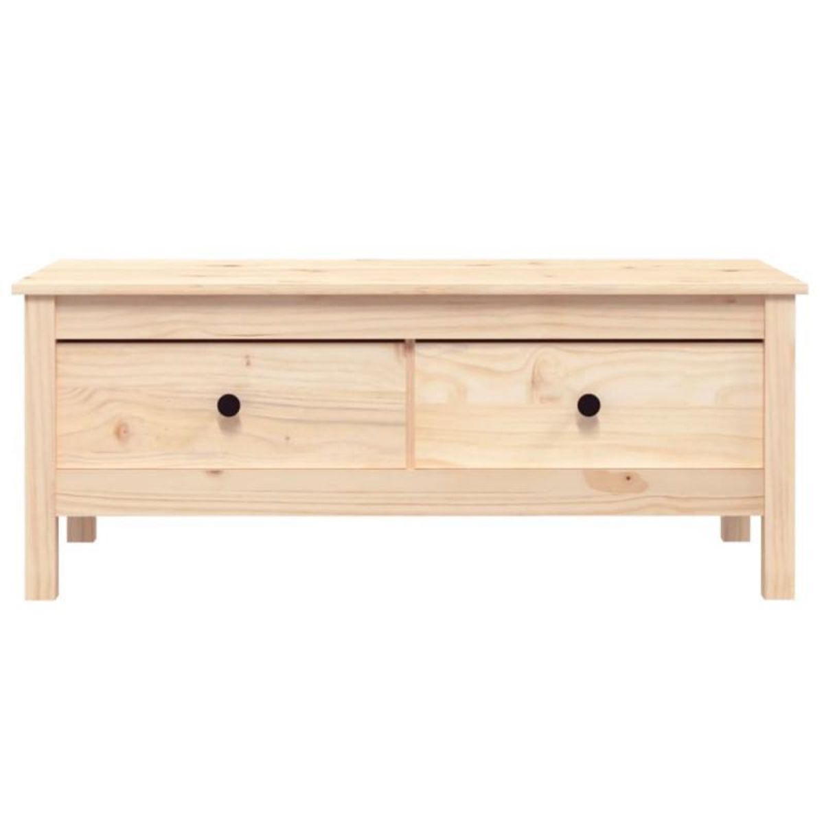 VIDAXL Table basse 100x50x40 cm Bois massif de pin