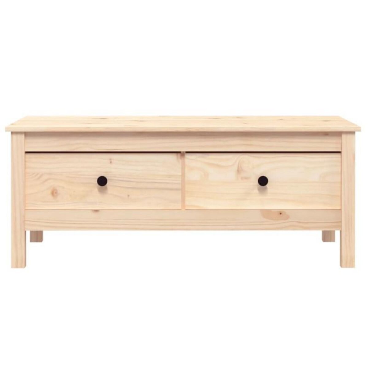 VIDAXL Table basse 100x50x40 cm Bois massif de pin