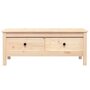 Voir la diapositive 6 : VIDAXL Table basse 100x50x40 cm Bois massif de pin