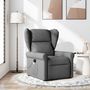 Voir la diapositive 1 : VIDAXL Fauteuil de massage inclinable Gris fonce Tissu