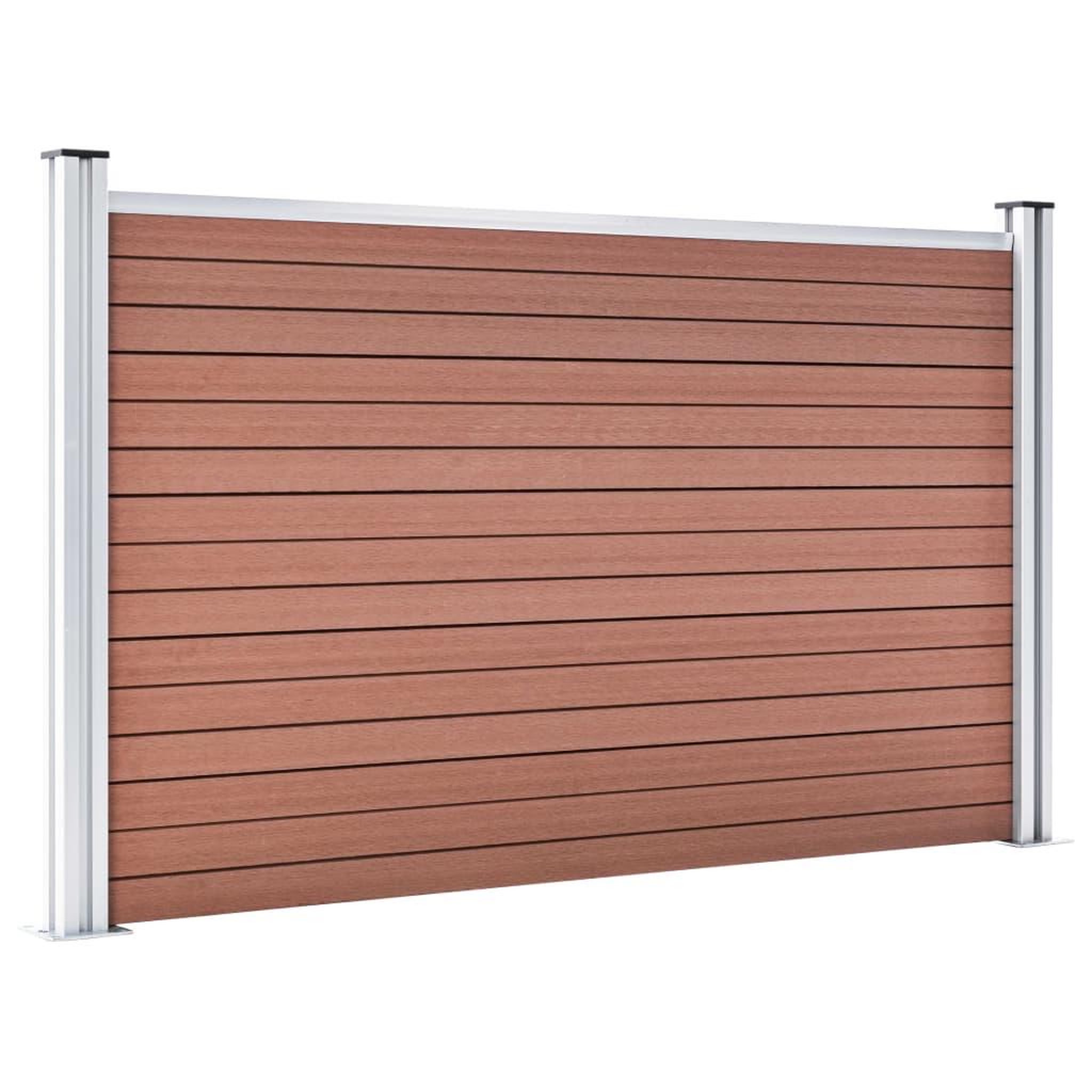 Voir la diapositive 3 : VIDAXL Cloture de jardin WPC 699x106 cm Marron
