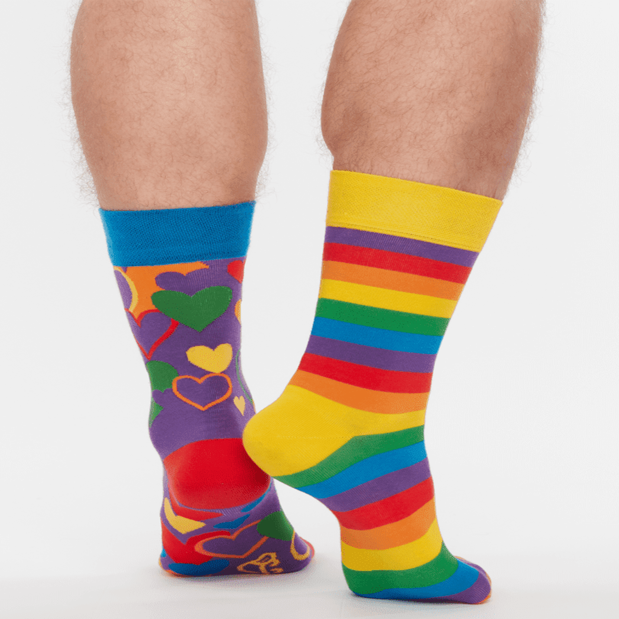 Voir la diapositive 3 : DEDOLES Chaussettes amours arc-en-ciel