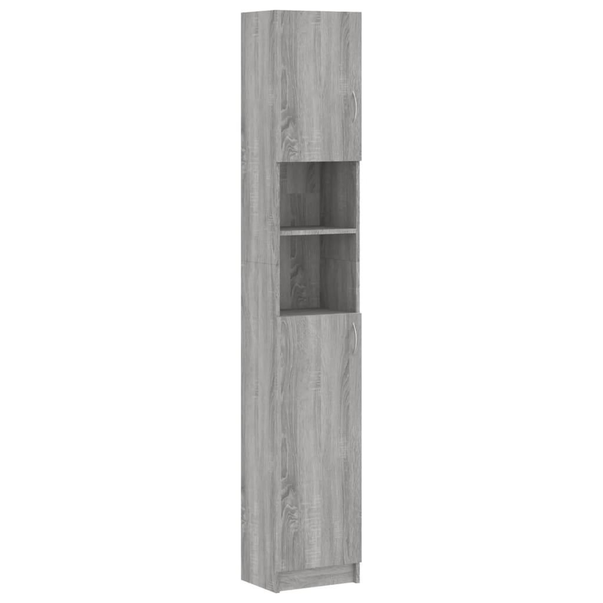 Voir la diapositive 2 : VIDAXL Armoire de bain Sonoma gris 32x25,5x190 cm Bois d'ingenierie