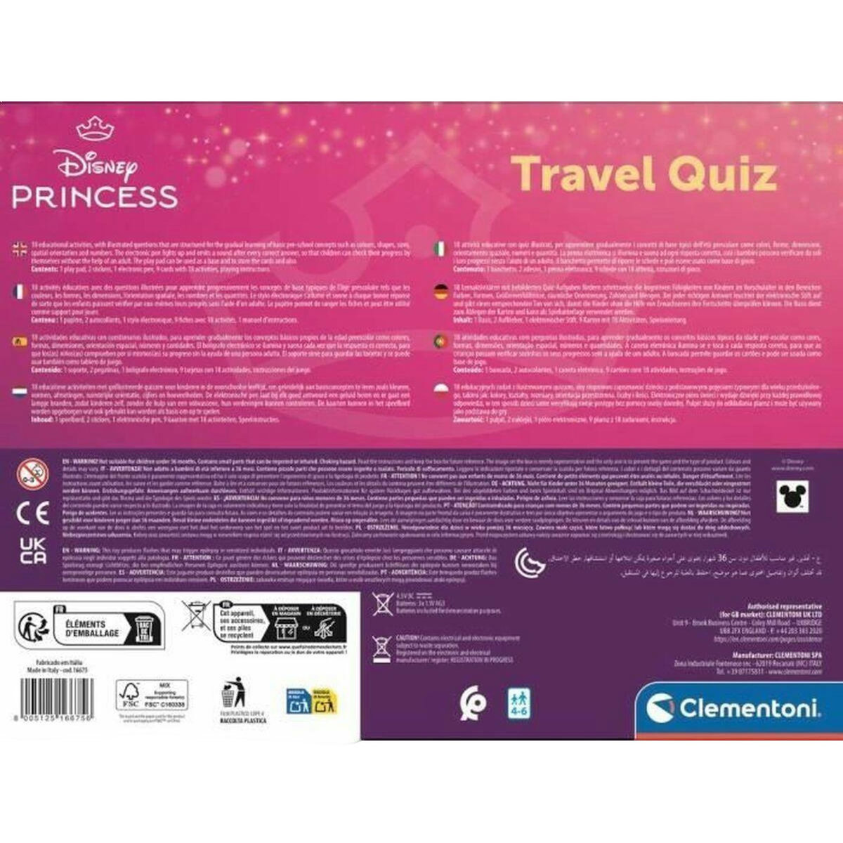 CLEMENTONI Pupitre éducatif Clementoni Rose interactif