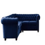 Voir la diapositive 1 : LISA DESIGN William - canapé chesterfield d'angle réversible - 5 places - en velours