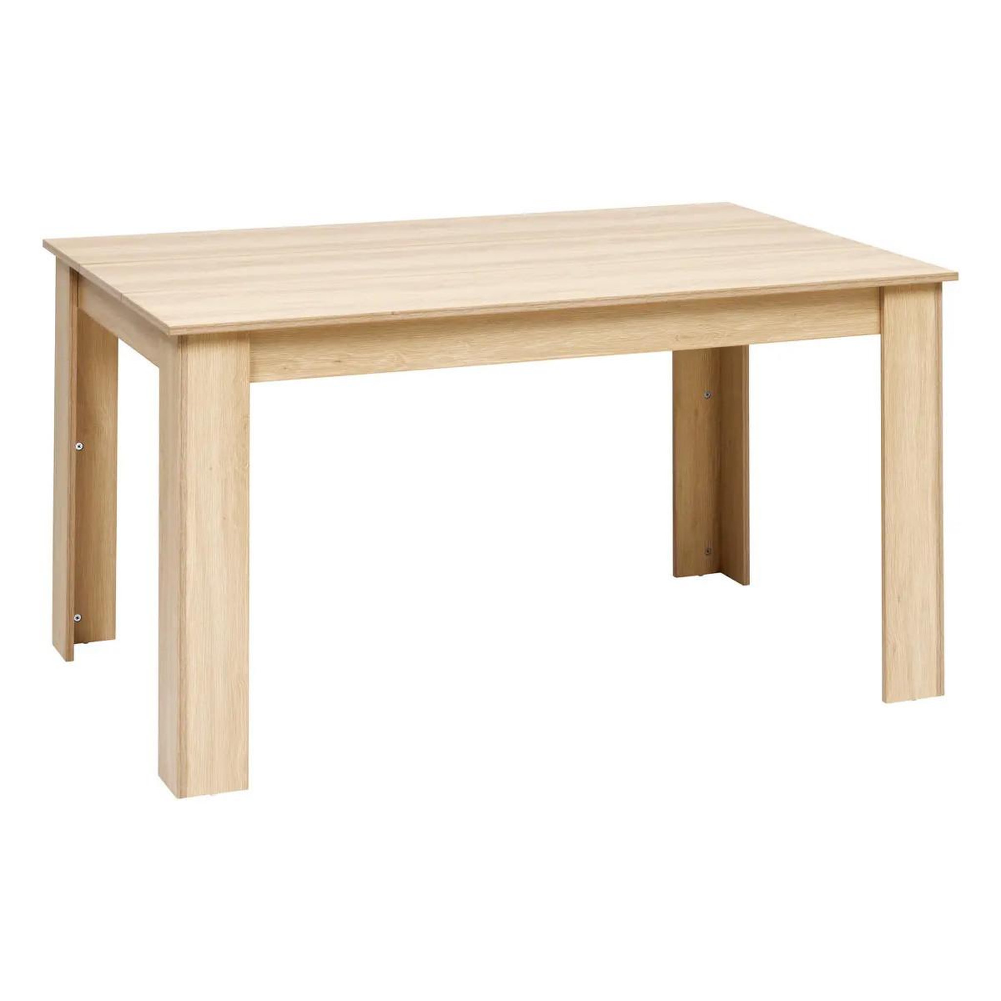 FIVE Table à manger rectangulaire  abana  140cm naturel