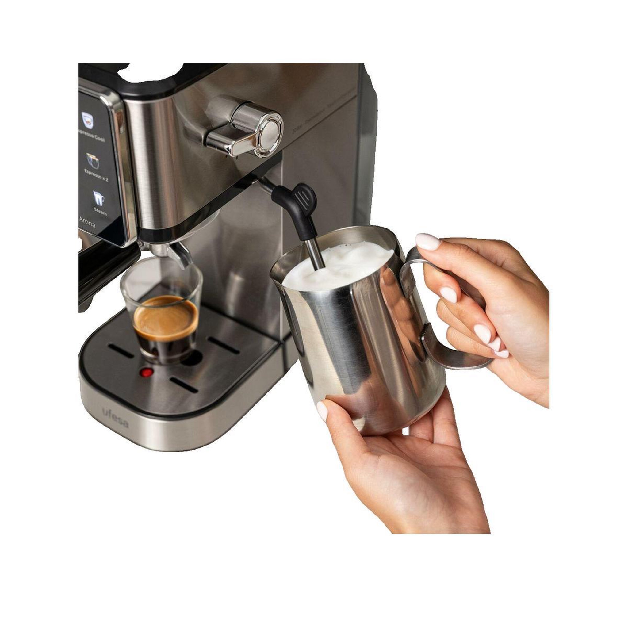Voir la diapositive 3 : UFESA Machine à espresso Ufesa Arona 20 bars