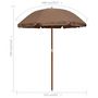 Voir la diapositive 5 : VIDAXL Parasol de jardin avec mat en acier 180 cm taupe