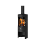 Godin Poêle à bois 8kw noir - 388154ANTH
