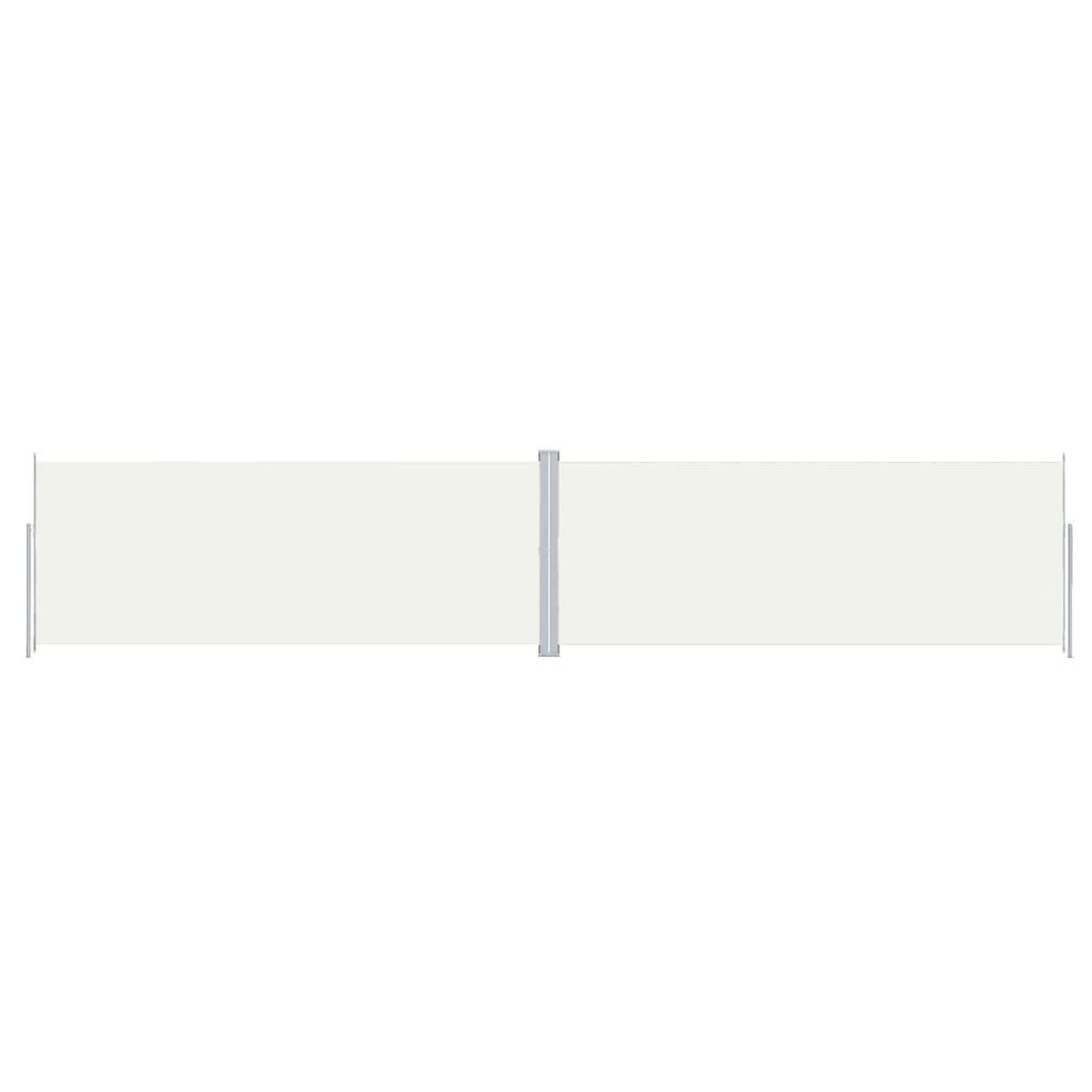Voir la diapositive 2 : VIDAXL Auvent lateral retractable Creme 200x1000 cm