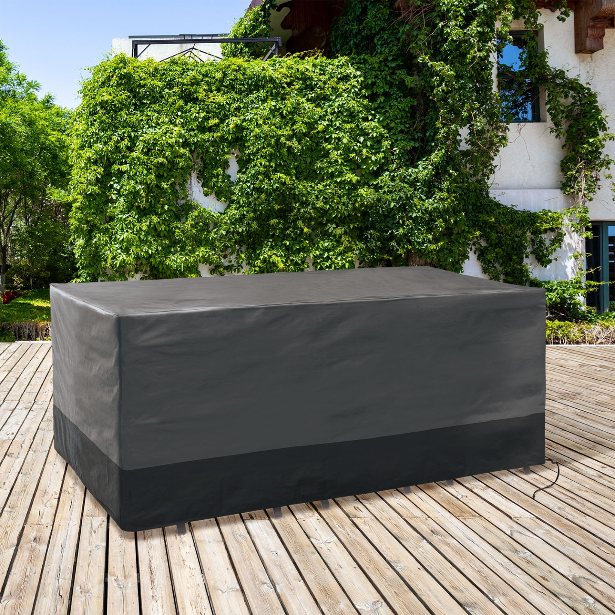 Voir la diapositive 2 : ID MARKET Housse de protection pour table de jardin rectangulaire 250 x 200 x 74 cm