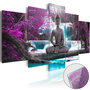 Voir la diapositive 1 : Paris Prix Tableau sur Verre Acrylique  Waterfall & Buddha
