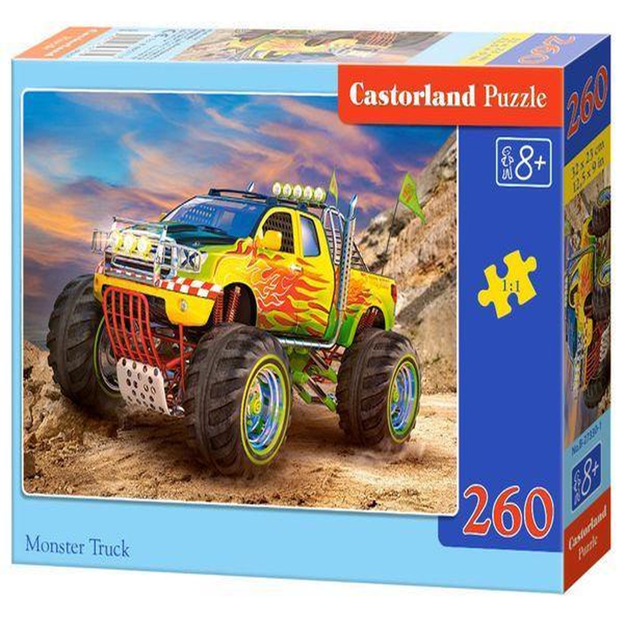Voir la diapositive 3 : Castorland Puzzle 260 pièces : Monster Truck