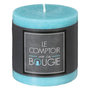 Voir la diapositive 2 : COMPTOIR DE LA BOUGIE Bougie Ronde  Rustic  7cm Turquoise