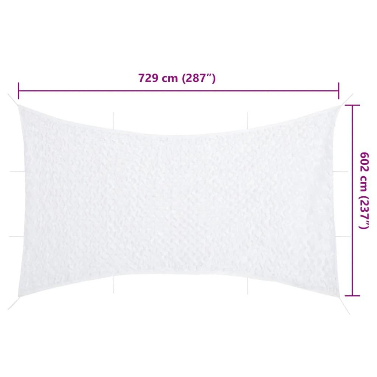 VIDAXL Filet de camouflage avec sac de rangement 729x602 cm blanc