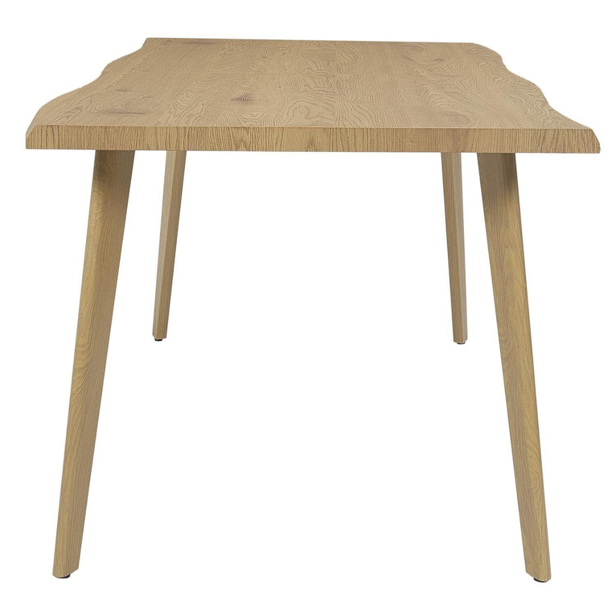 Voir la diapositive 6 : The Home Deco Factory Table extensible avec bords biseautés pour 6 à 8 personnes calypso - beige