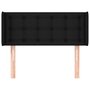 Voir la diapositive 3 : VIDAXL Tete de lit avec oreilles Noir 103x16x78/88 cm Tissu