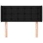 Voir la diapositive 3 : VIDAXL Tete de lit avec oreilles Noir 103x16x78/88 cm Tissu
