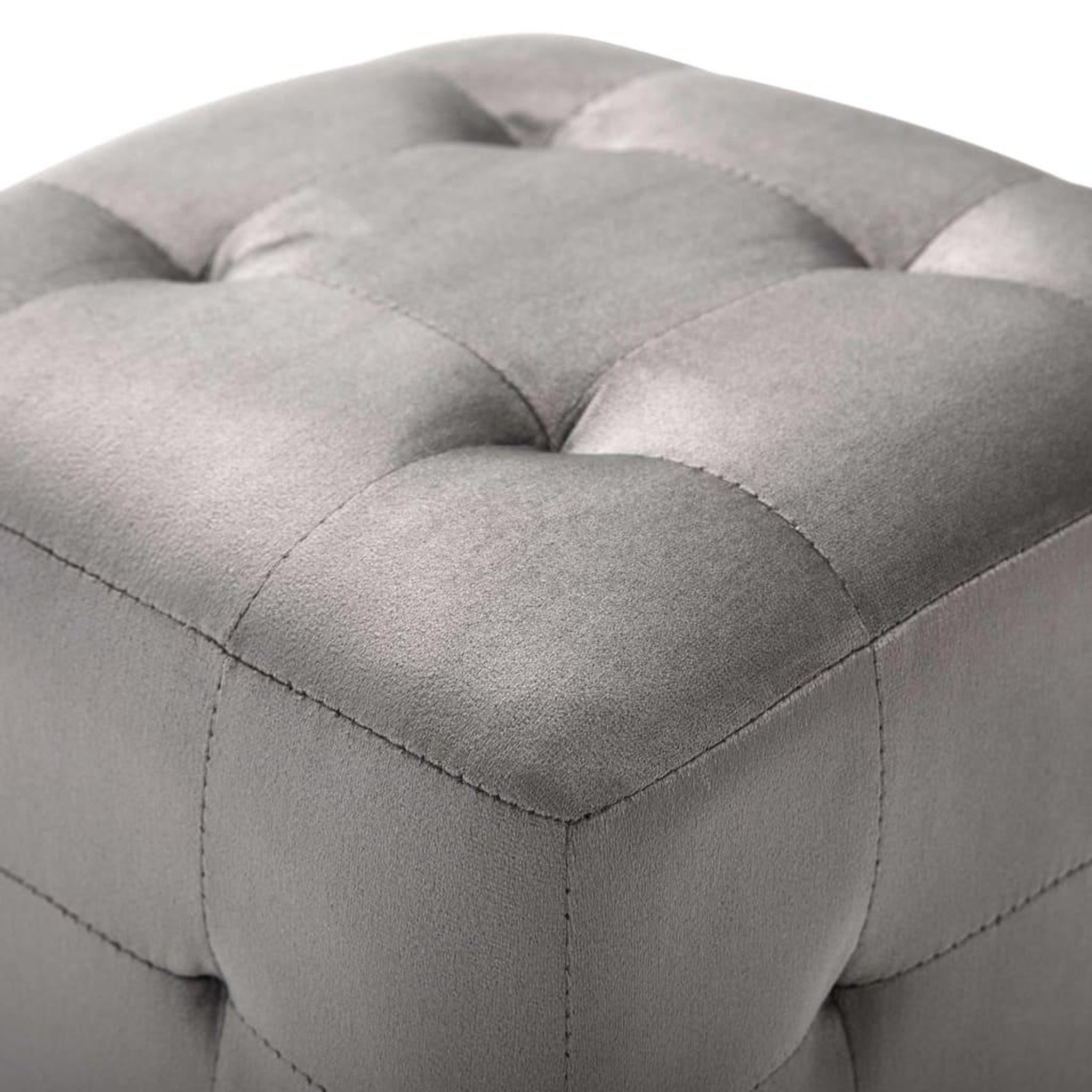 Voir la diapositive 4 : VIDAXL 2 pcs Tables de chevet Gris 30x30x30 cm Tissu velours