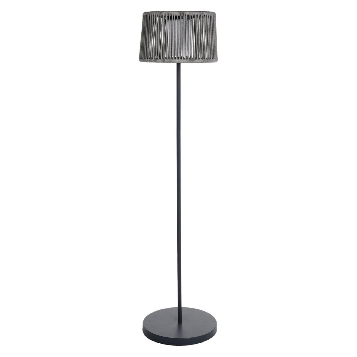 Lumisky Lampadaire solaire SOLEO Gris Poly rotin H145 cm