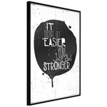 Paris Prix Affiche Murale Encadrée  It Doesn't Get Easier. Coloris disponibles : Jaune, Noir