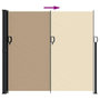 Voir la diapositive 5 : VIDAXL Auvent lateral retractable beige 180x300 cm