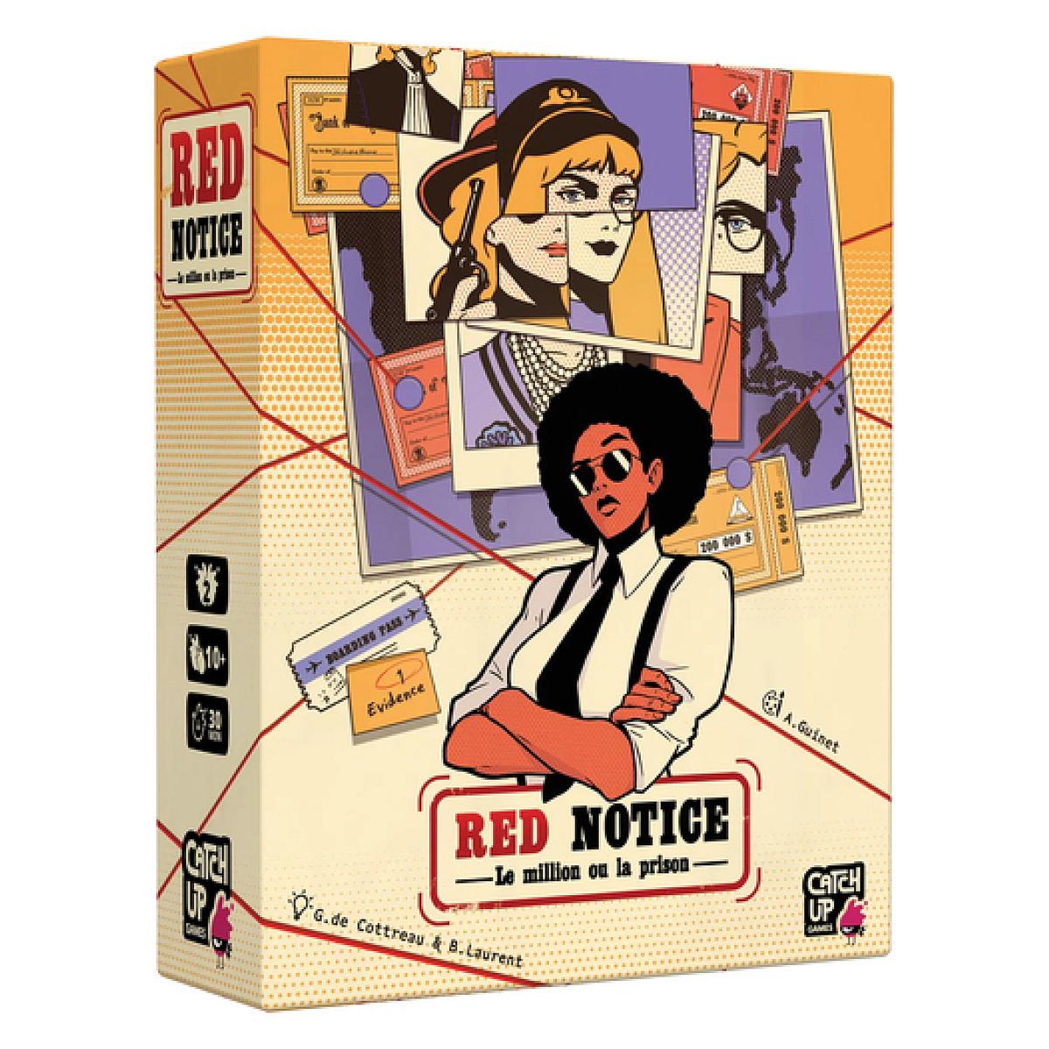 Voir la diapositive 3 : Catch Up Games Red Notice - Jeu de bluff pour 2 joueurs