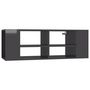 Voir la diapositive 2 : VIDAXL Meuble TV mural Gris brillant 102x35x35 cm Bois d'ingenierie
