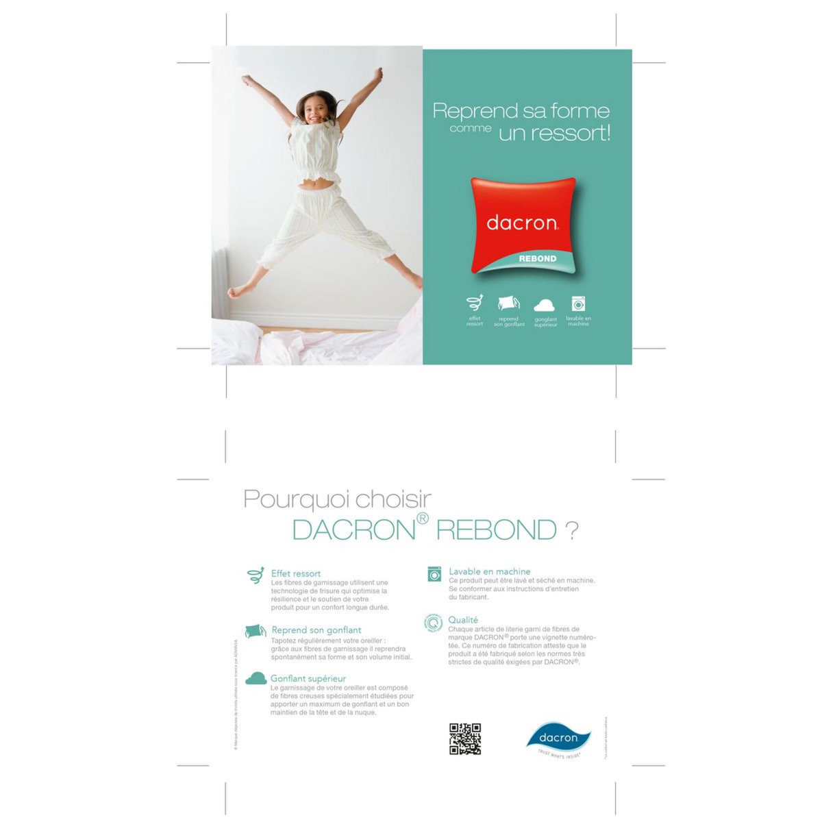 DODO Couette Tempérée en polyester 300 g/m² DACRON REBOND