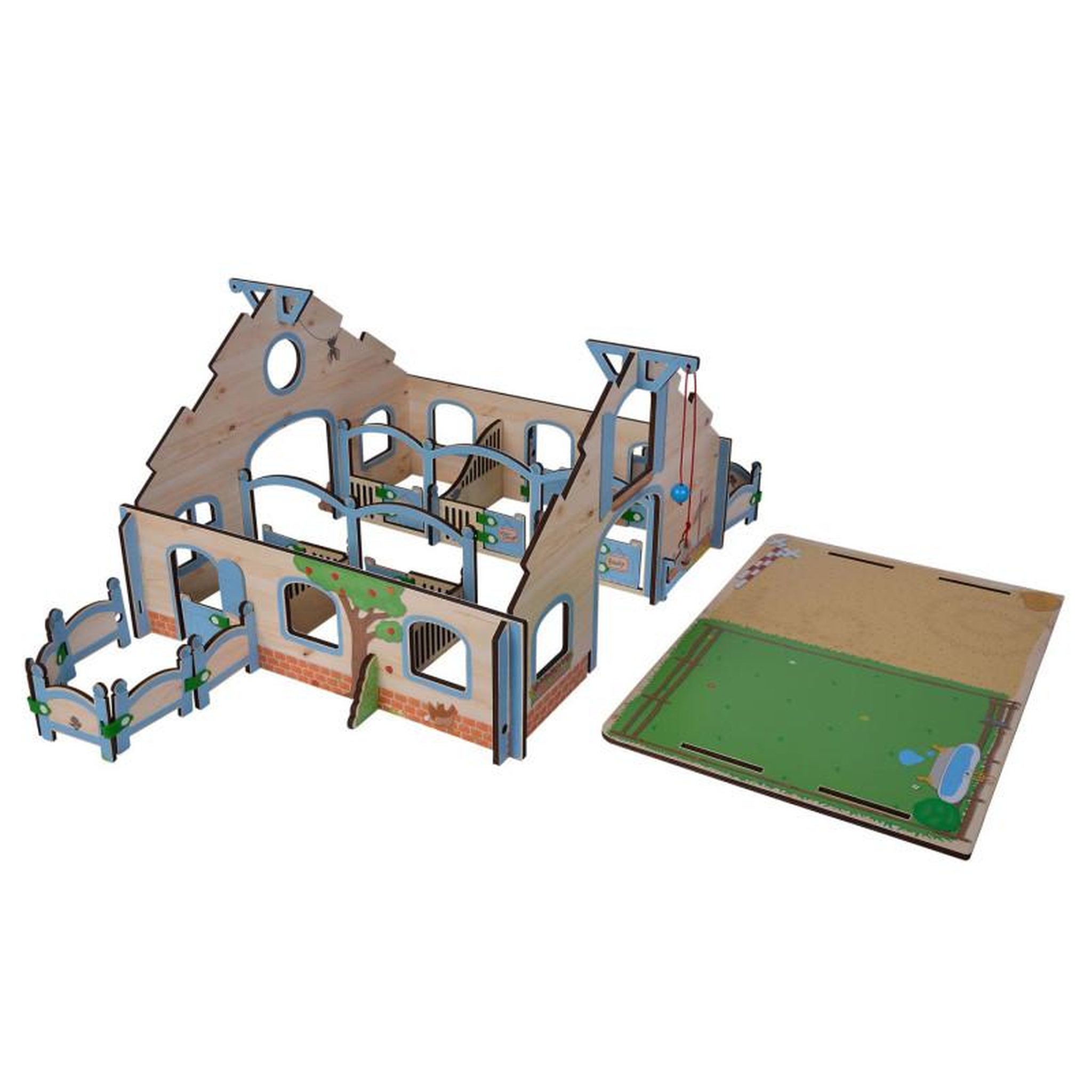 Voir la diapositive 3 : Eichhorn Eichhorn Wooden Horse Stable, 30 pcs. 100004322