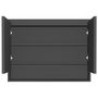 Voir la diapositive 3 : VIDAXL Armoire a miroir de salle de bain 80x15x60 cm MDF anthracite