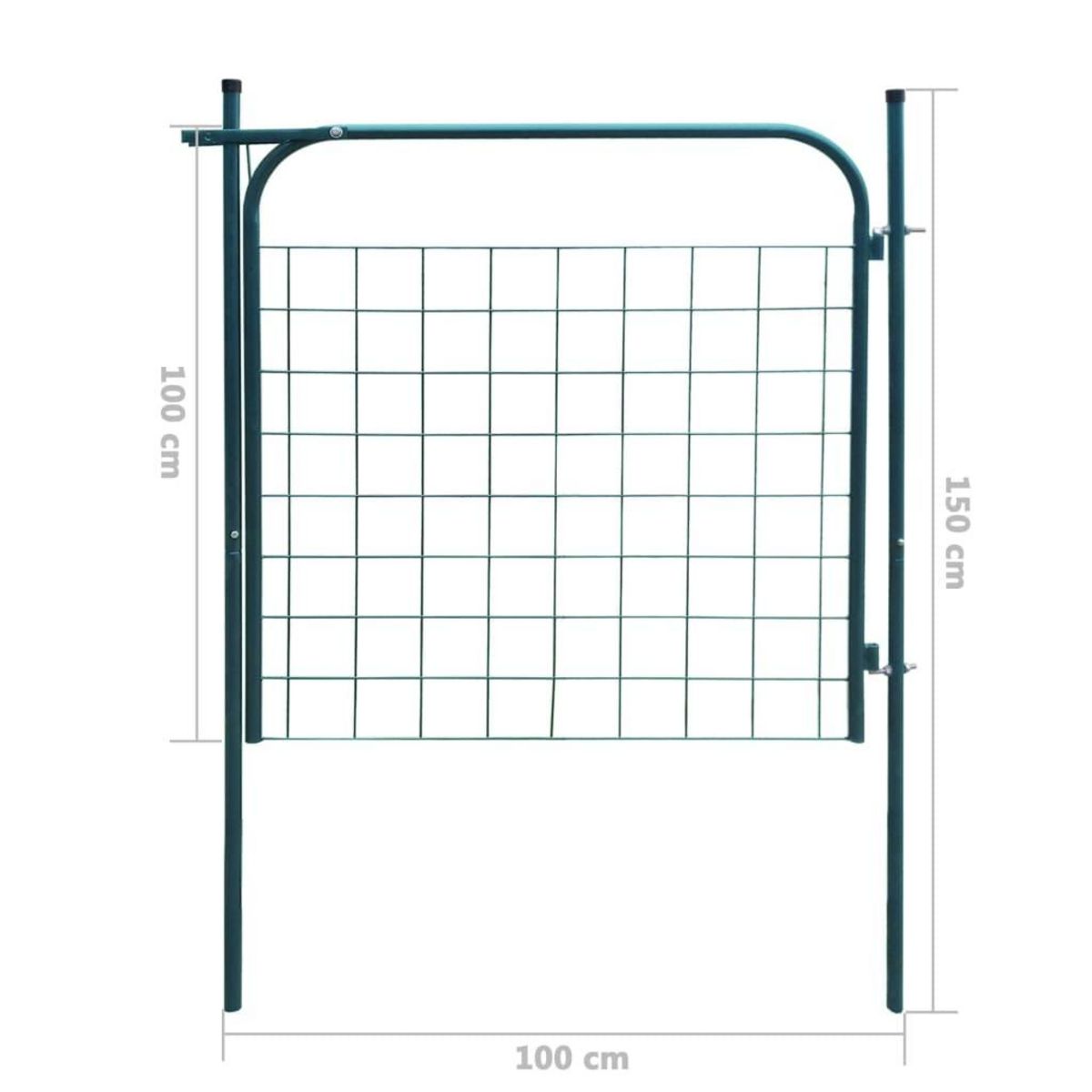 VIDAXL Portail de cloture de jardin 100 x 100 cm Vert