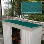 Voir la diapositive 2 : OUTSUNNY Lot de 12 panneaux - dim. 129L x 45l cm - tôle acier ondulé vert